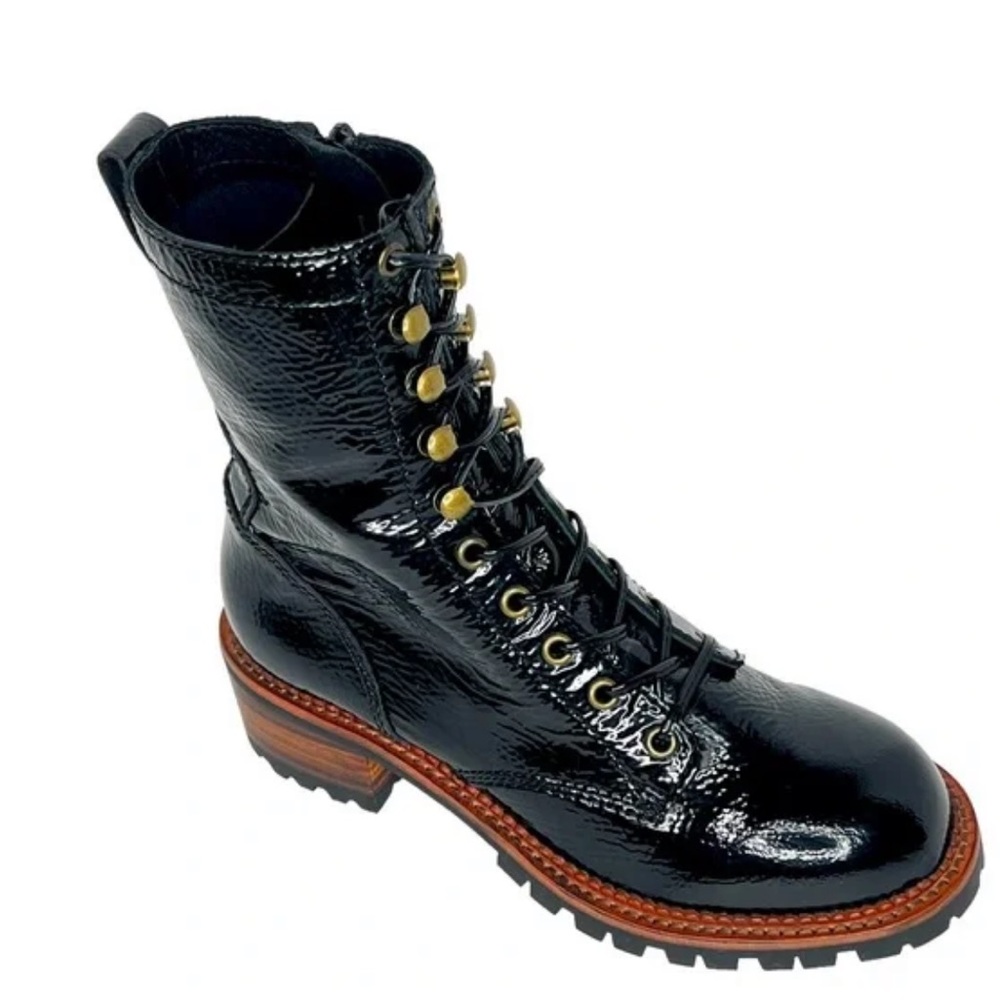 jefrey cambell sycamore black leather woman’s boots - Picture 13 of 14